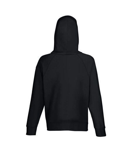 Fruit Of The Loom Mens Lightweight Hooded Sweatshirt / Hoodie (240 GSM) (Black) - UTBC2654