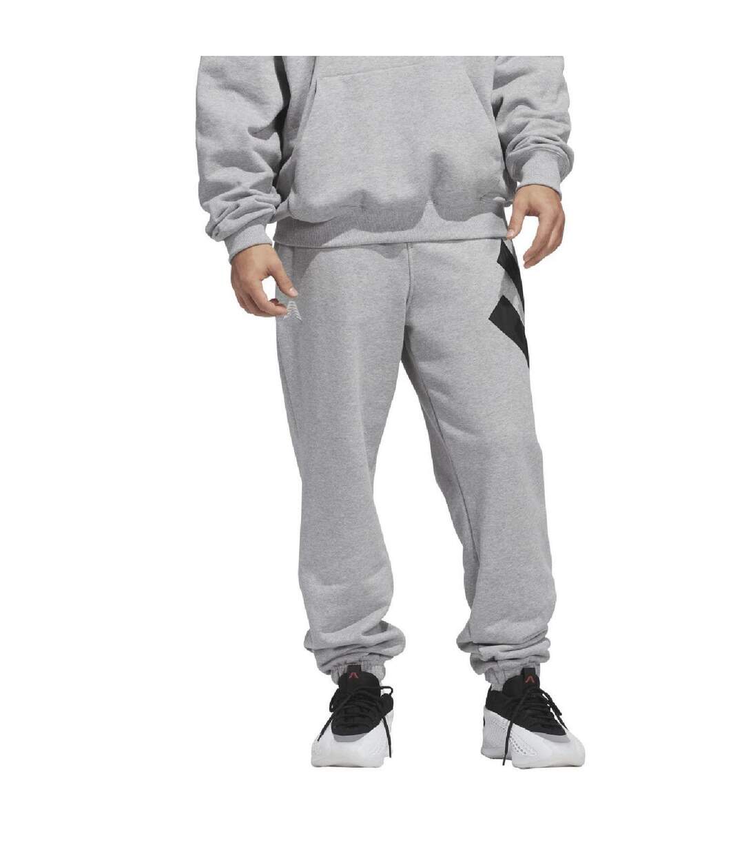 Mens Anthony Edwards Tracksuit Bottoms Grey Adidas-2
