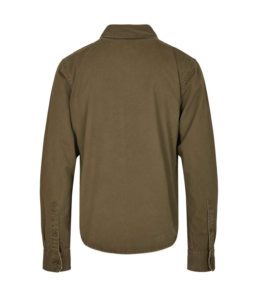 Chemise Manches Longues Homme Olive Build Your Brand-2