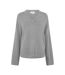 Womens/ladies Drop Shoulder Jumper Charcoal Jack Wills-2