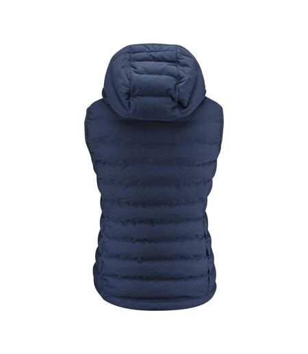 Womens/ladies Woodlake Heights Padded Gilet Navy James Harvest