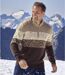 Men's Brown Knitted Sweater 