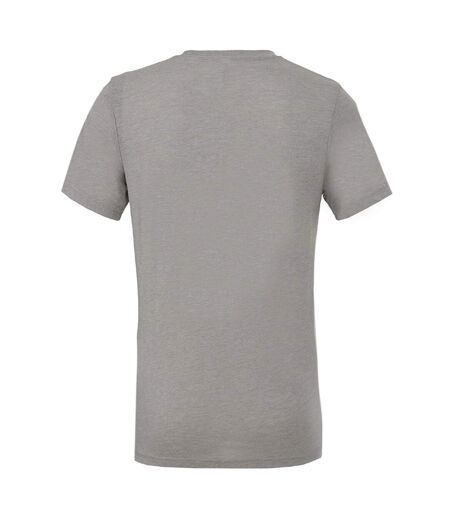 Canvas Mens Triblend Crew Neck Plain Short Sleeve T-Shirt (Athletic Grey Triblend) - UTBC2596
