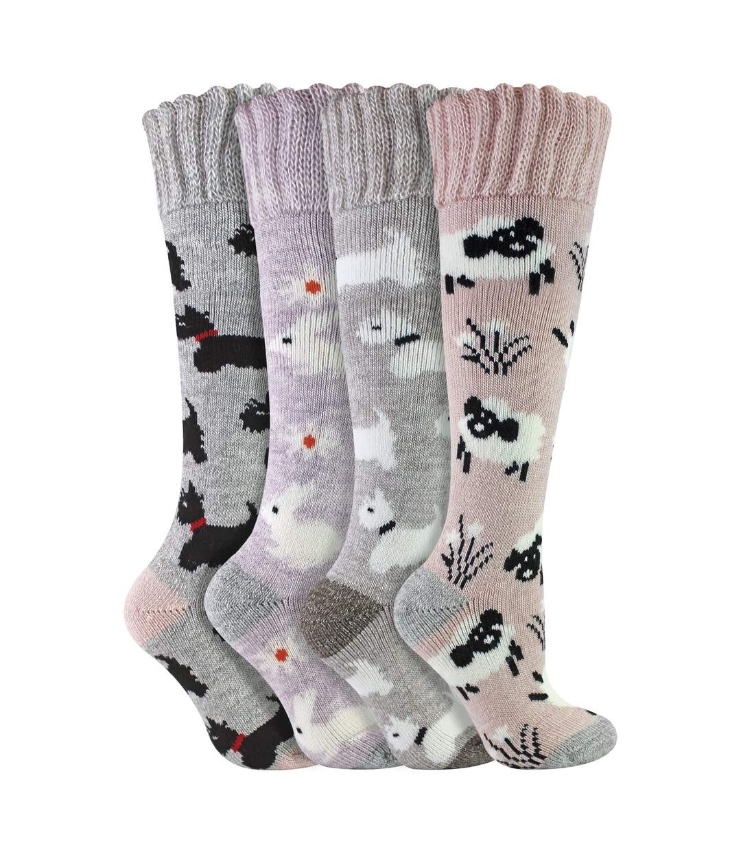 Sock Snob - 4 paires de chaussettes longues et douces pour femme-1