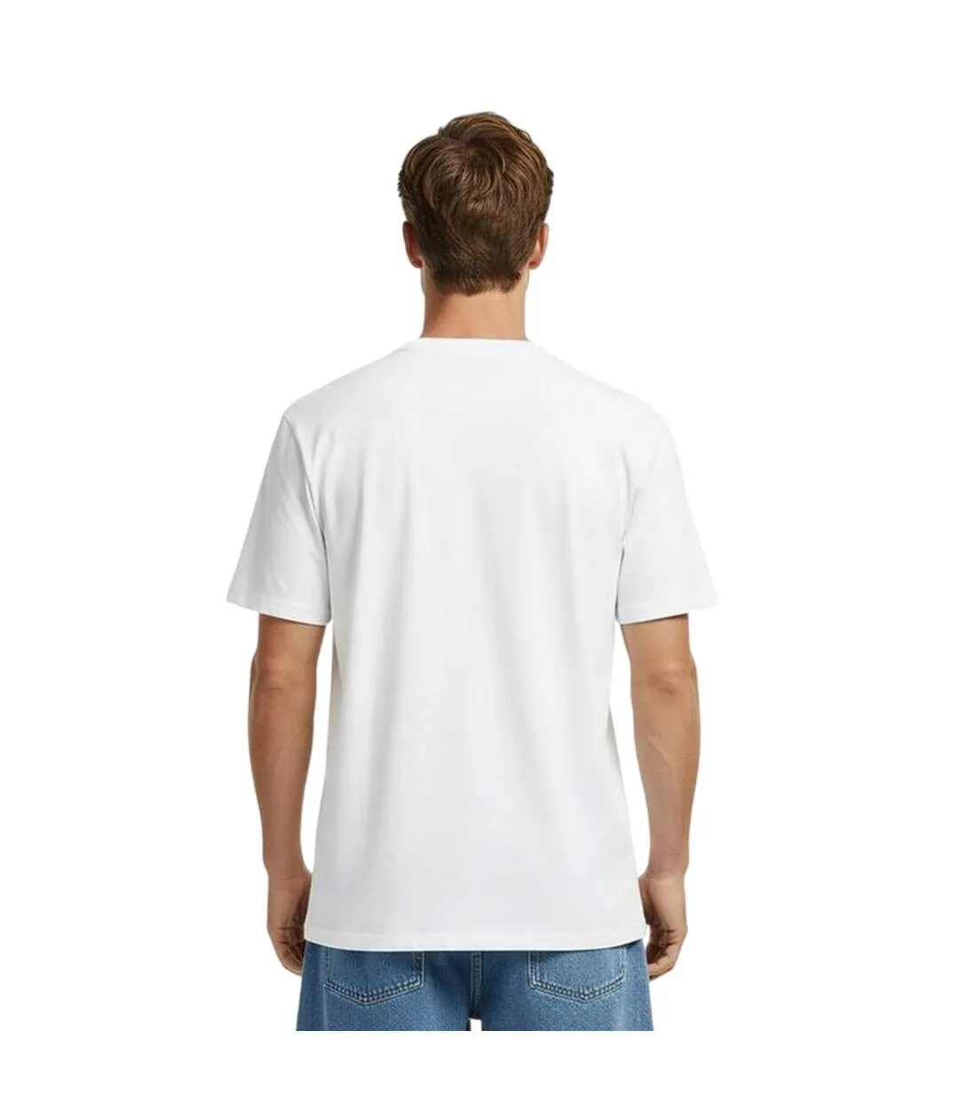 Mens Dual Logo Soft Touch Regular T-shirt White Oakley-4