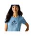 Womens/ladies Fingal T-shirt Washed Denim Regatta-4