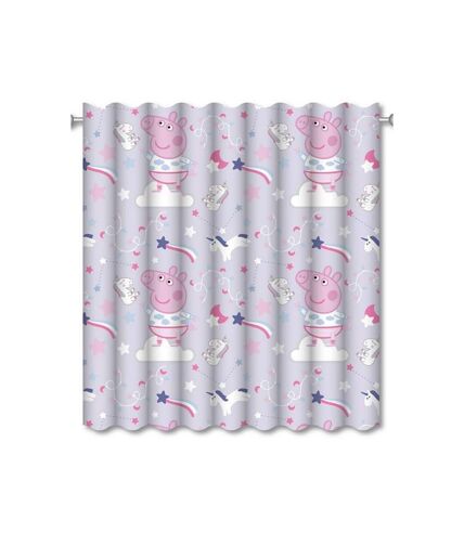 Peppa Pig Sleepy Curtains (Pack of 2) (Lilac) (72in x 66in)