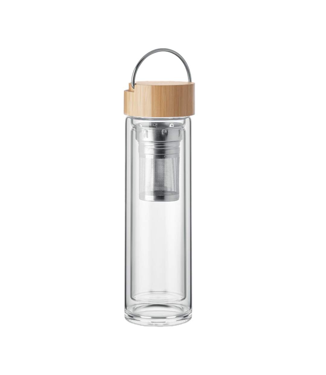 Batami glass double wall 400ml water bottle one size transparent MidOcean-1