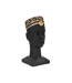 Statue Tête Homme Couvre-Chef Massai 56cm Noir-3