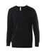 Kariban Mens Cotton Acrylic V Neck Sweater (Black)