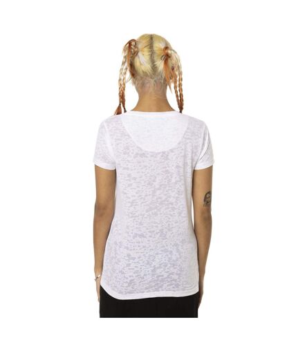 T-shirt femme en col v avec print devant Classic Vondutch