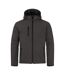 Mens Padded Soft Shell Jacket Dark Grey Clique-1