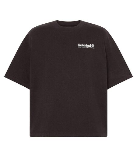 Mens Mountain Scene T-shirt Black Timberland