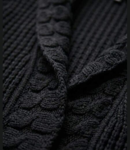 Gilet Femme Maille Douce Noir (Réf. AH1173N)