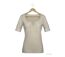 Tee-shirt MAYFLOWER DAMOCLES2 beige à lacets : l'élégance des manches 3/4-2