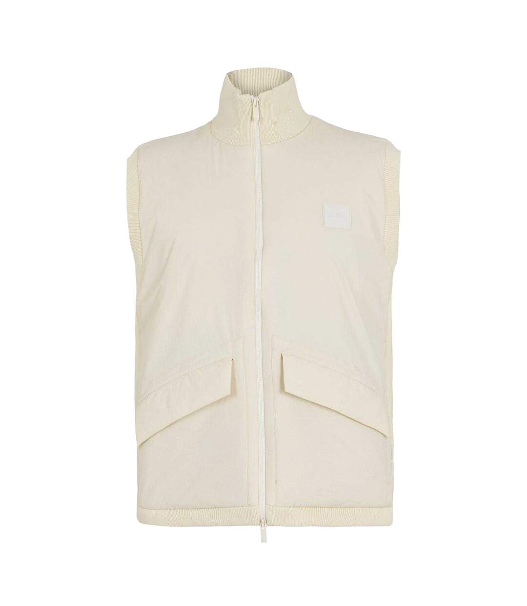 Mens Flap Pocket Gilet White Boss-2