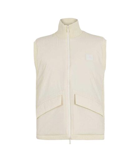 Mens Flap Pocket Gilet White Boss