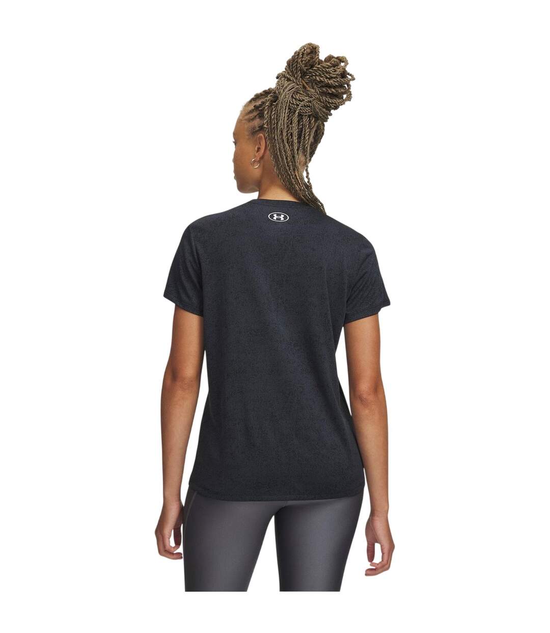 T-shirt Motif/style Tech Femme Noir Under Armour-2