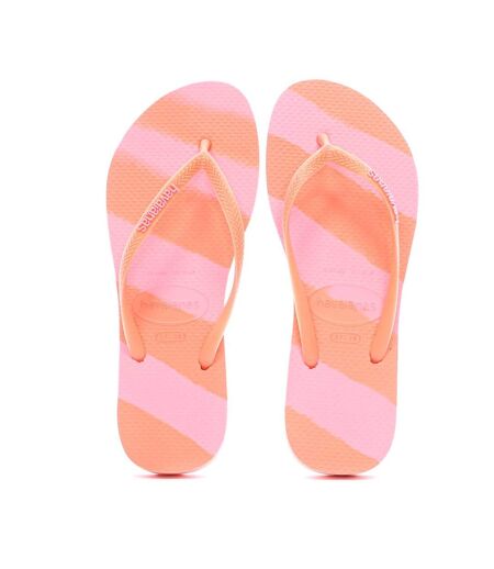 Tongs rose/orange femme havaianas infrad