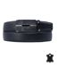 Ceinture Chic en Cuir Noir pour Hommes - Ajustable et Moderne pour un Style au Quotidien-1
