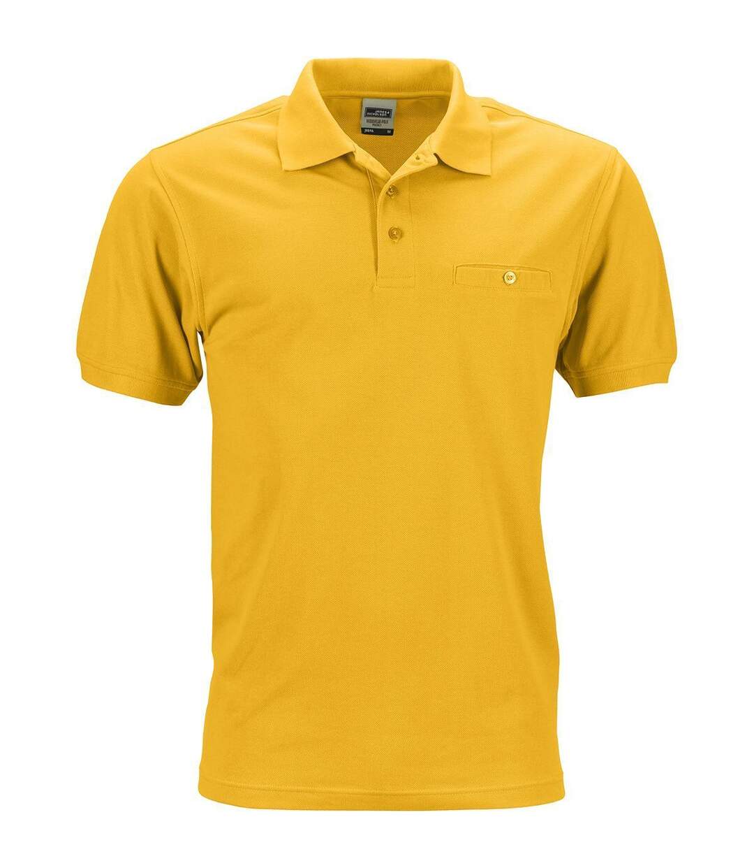 Polo homme poche poitrine - workwear - JN846 - jaune or