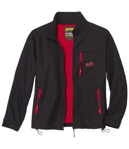 Blouson Softshell Doublé Polaire Noir 