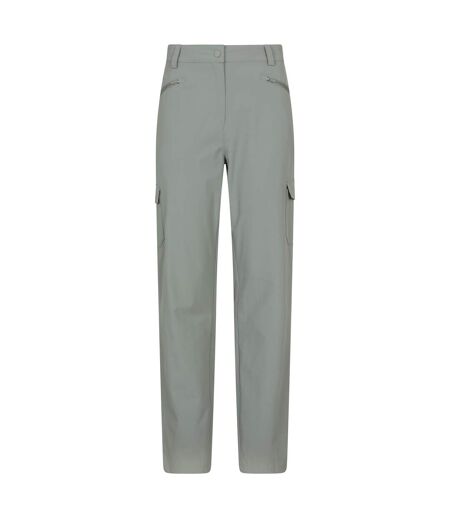 Womens/ladies monte cargo hiking trousers light khaki Mountain Warehouse