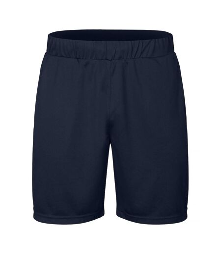 Unisex Adult Plain Active Shorts Dark Navy Clique