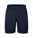 Unisex Adult Plain Active Shorts Dark Navy Clique-1