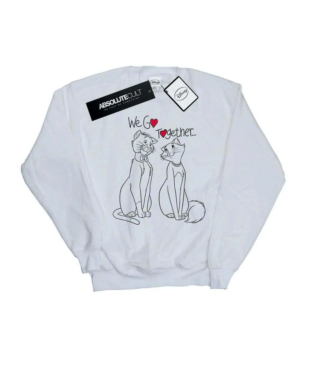 Disney - Sweat ARISTOCATS WE GO TOGETHER - Femme (Blanc) - UTBI12745-1