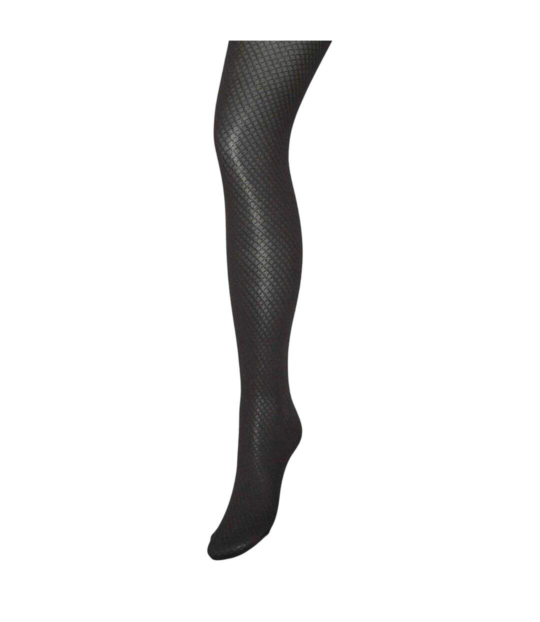 Womens/ladies Geometric Leggings Black Mamalicious-3
