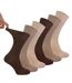 6 Pack Mens Non Elastic Cotton Diabetic Socks with Seamless Toe-1