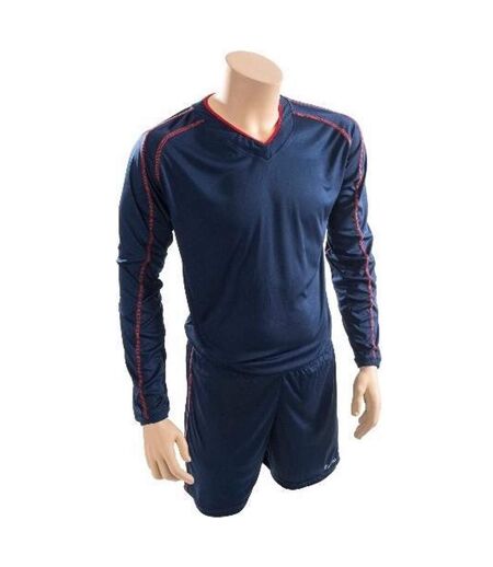 Precision Unisex Adult Marseille T-Shirt & Shorts Set (Navy/Red) - UTRD703