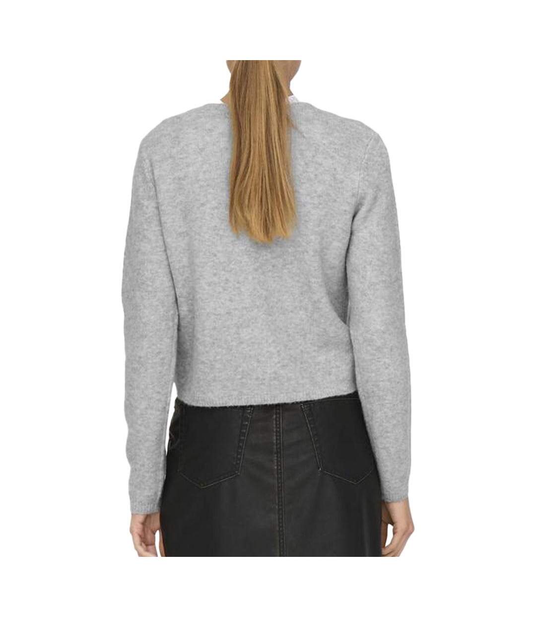 Gilet gris femme jdy chloe-2