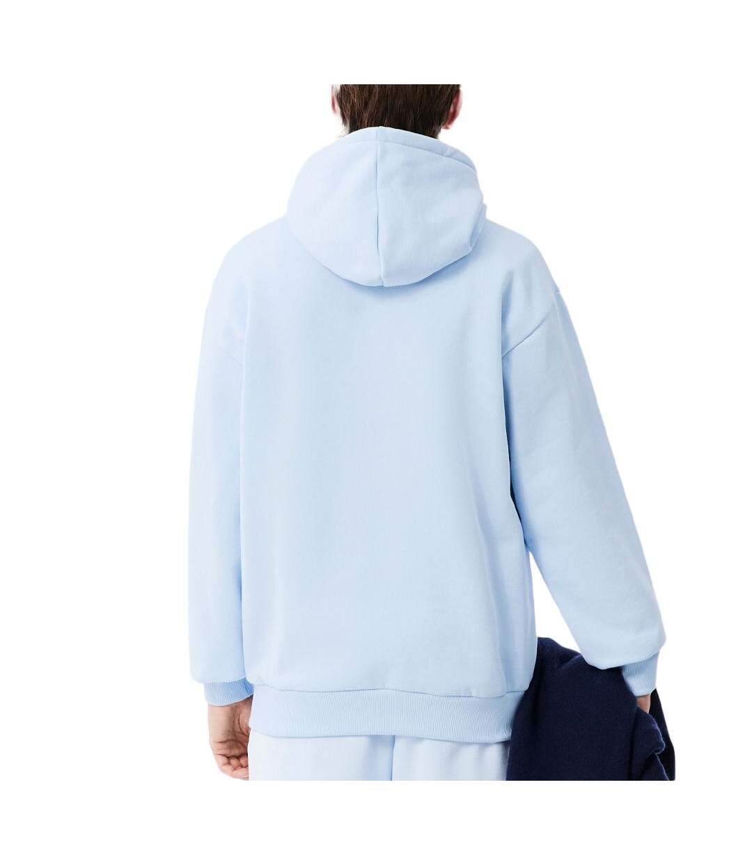 Sweat à capuche bleu ciel homme lacoste sh8863-2