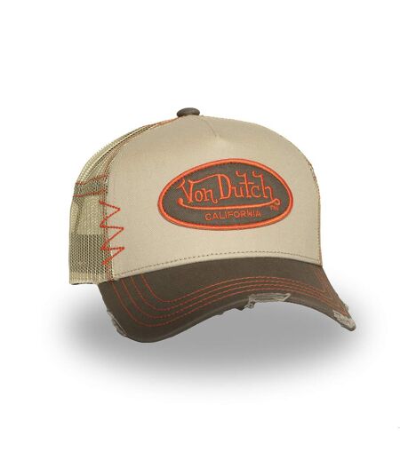 Casquette trucker avec filet adulte effet usé et patch brodé Used Vondutch