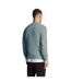 Mens crew neck long-sleeved sweatshirt slate blue Lyle & Scott