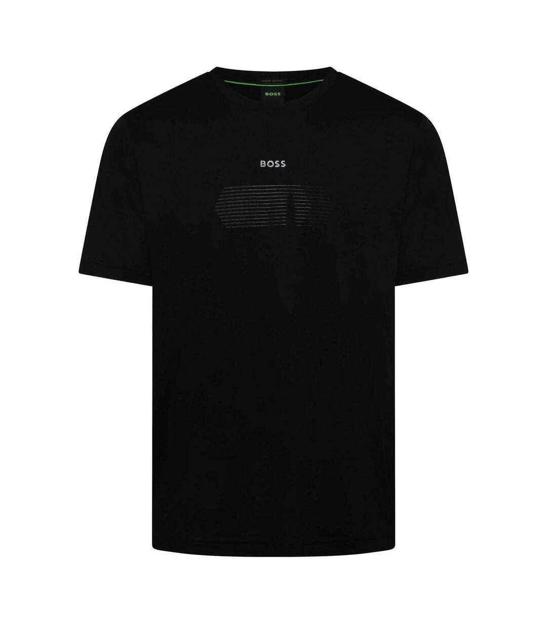 T-shirt Motif/style À Rayures Unity Homme Noir Boss-1