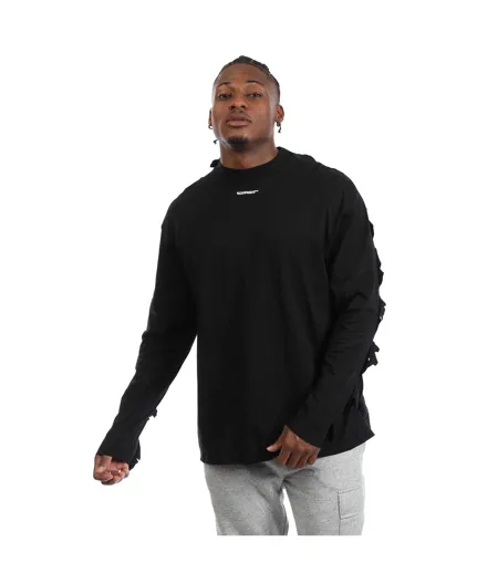 Mens Post Archive Faction Long-sleeved T-shirt Black Off White