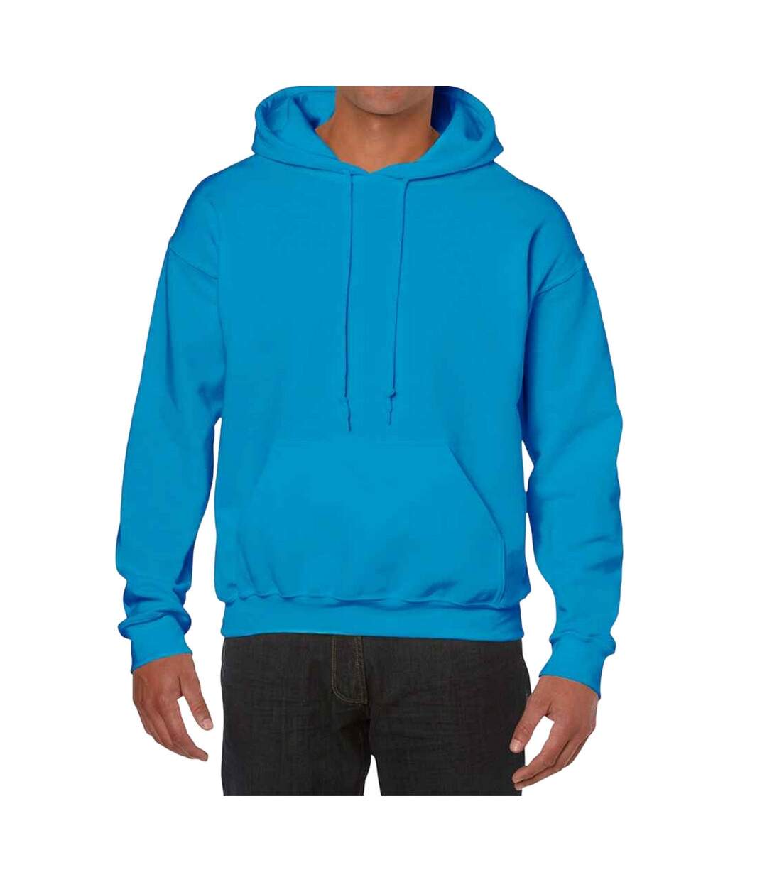 Sweat À Capuche Homme Bleu Saphir Gildan-1