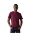 Mens Lettering Embroidered T-shirt Purple Levis-1
