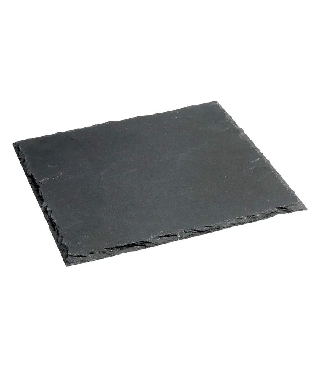 Lot de 6 Assiettes à Dessert Carrées Ardoise 20cm Gris-2