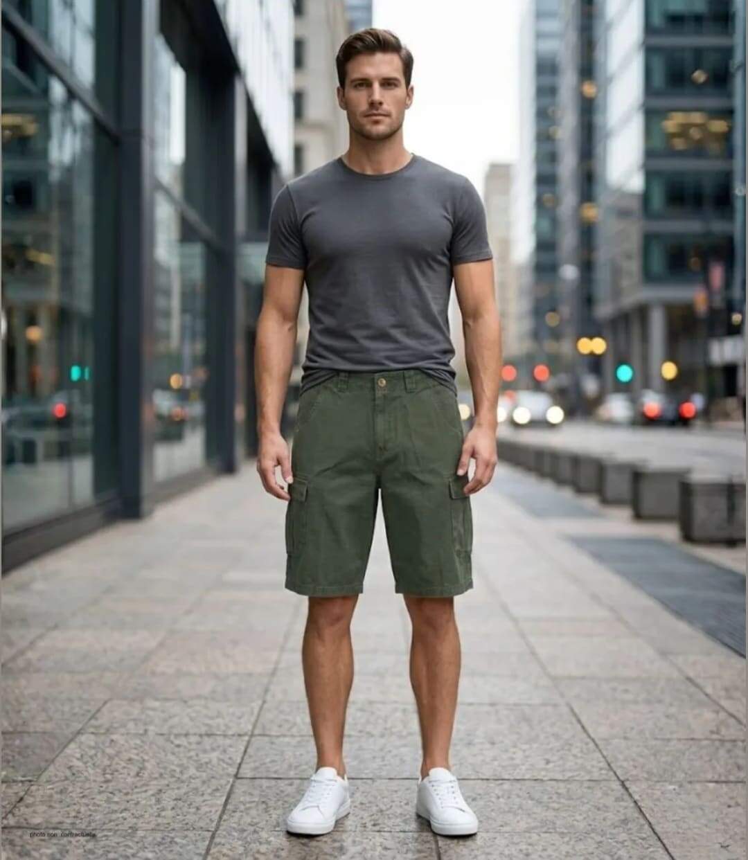 Bermuda homme WINCHESTER IDAHO1 vert olive : le short cargo multi-poches ultra-résistant-5