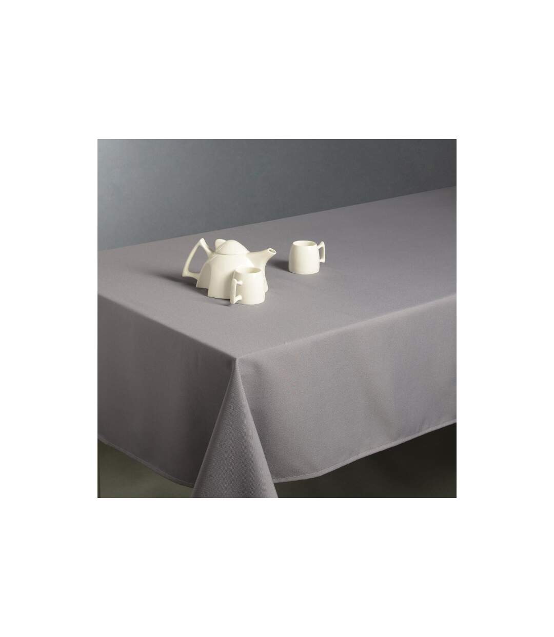 Nappe Antitache Unie 150x300cm Gris-4