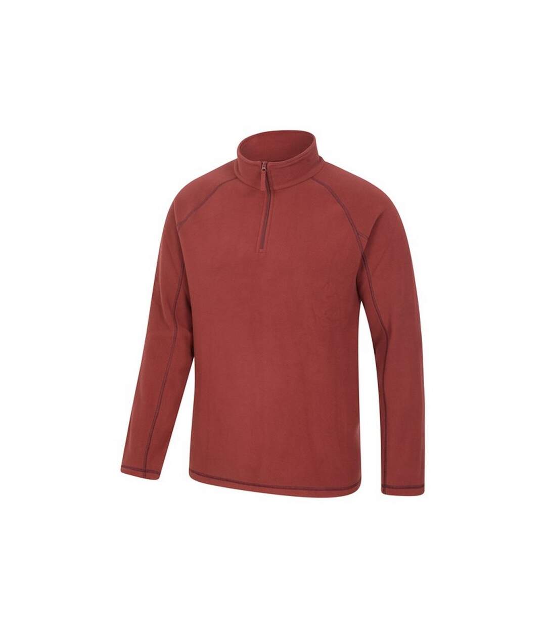 Mens ashbourne ii half zip fleece top burgundy Mountain Warehouse