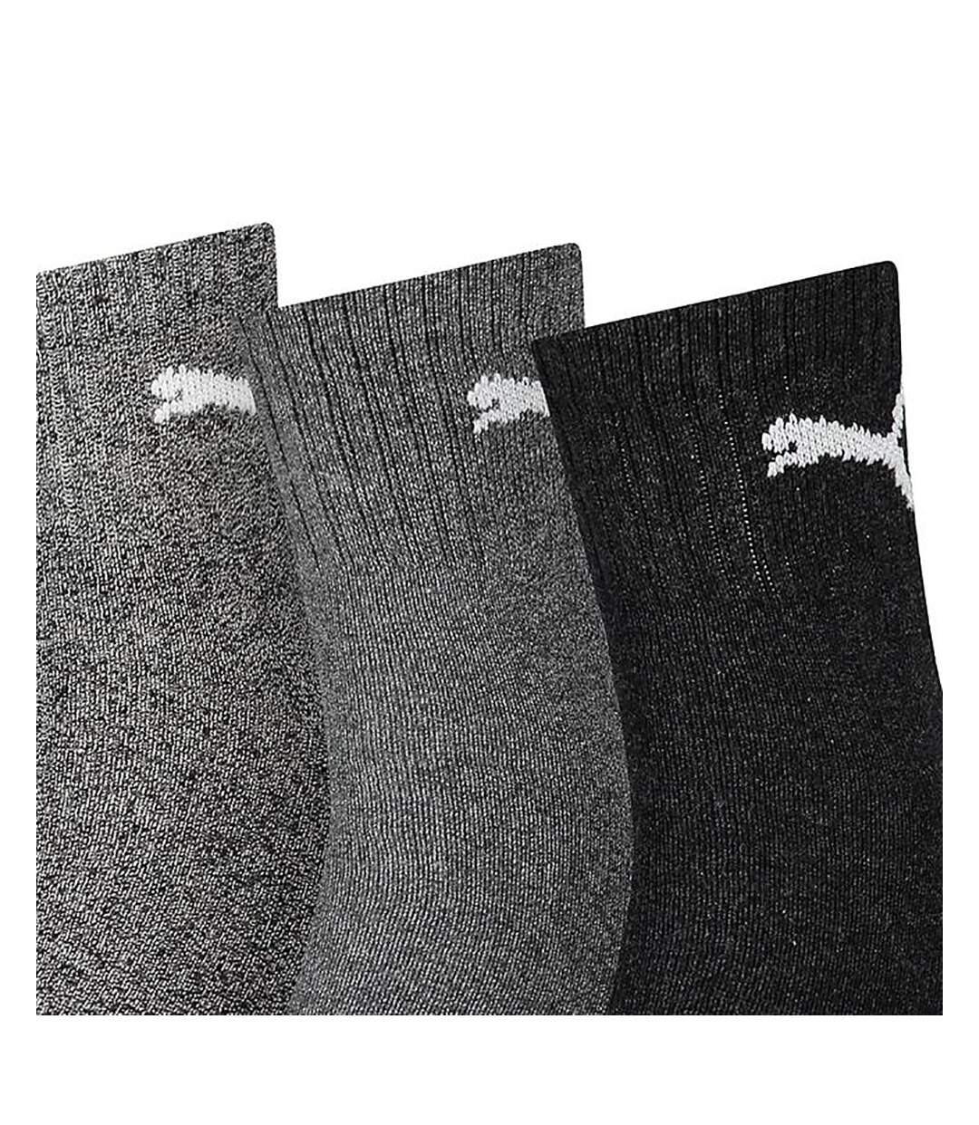 Puma Unisex Adult Crew Socks (Pack of 3) (Grey) - UTRD256-2