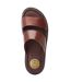 Mens maven leather sandals burnt brown Base London-4