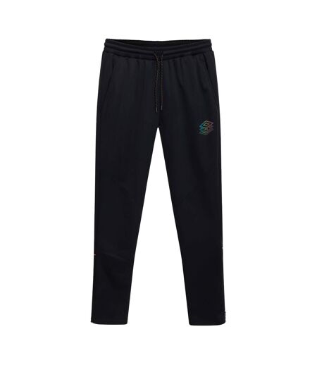 Mens Pro Polyester Training Bottoms Black Dragon Fire Umbro