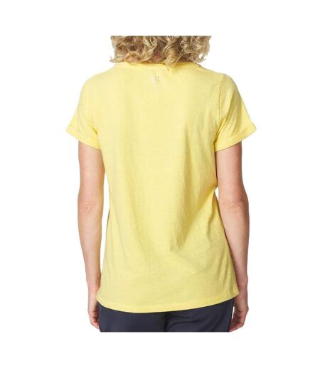 T-shirt jaune femme tbs adinatee 29418 - l