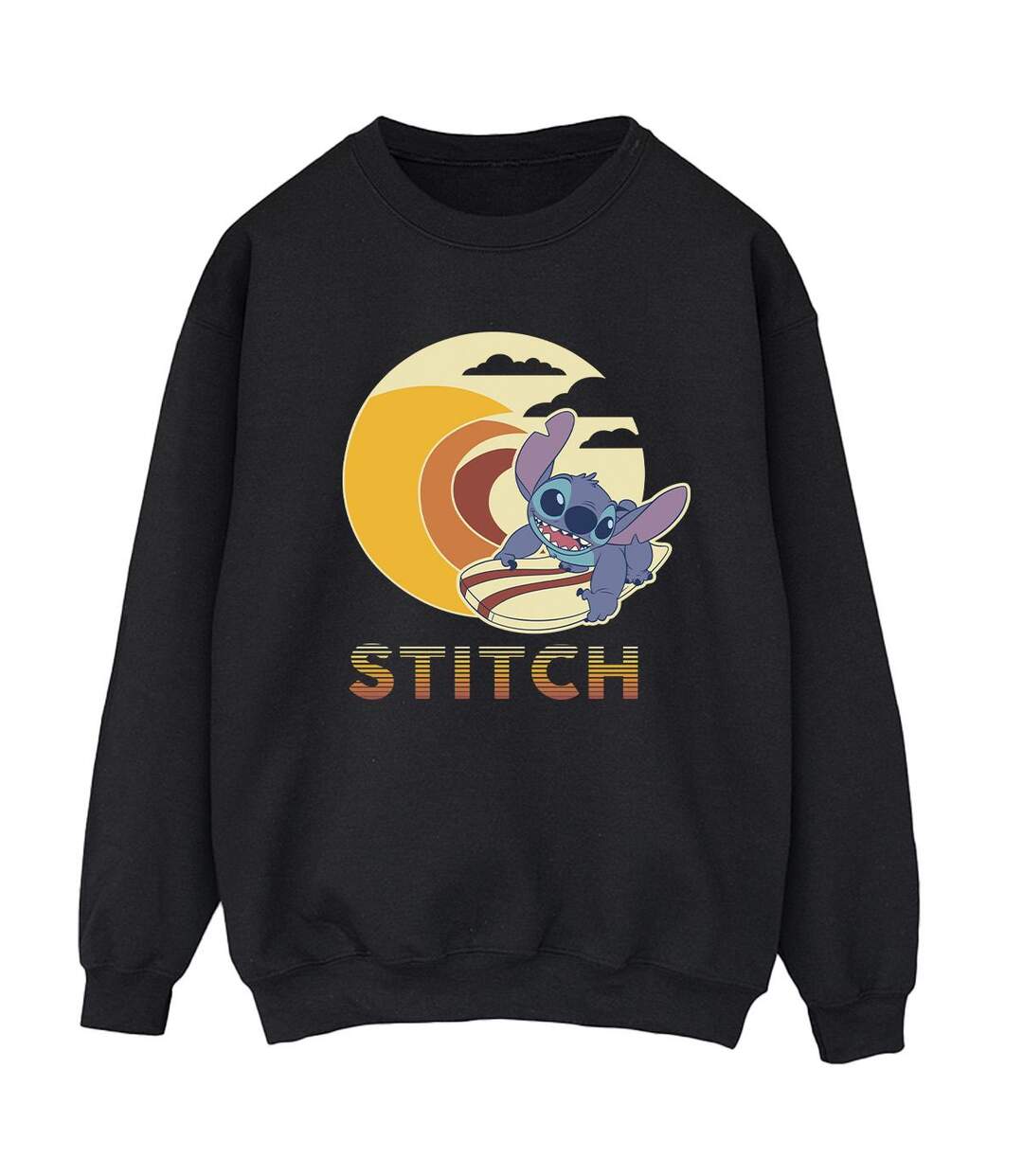 Disney Sweat Womens/Ladies Lilo & Stitch Summer Waves (Noir) - UTBI22608-1